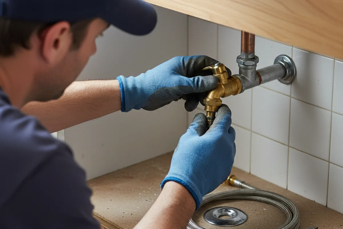 Shutoff valve and fitting work during Faucet and Fixture Repair in Riverside